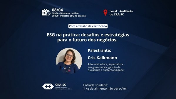 Imagem do evento ESG na prática: desafios e estratégias para o futuro dos negócios.