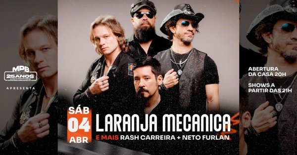 Imagem do evento Laranja Mecânica + Hash Carreira e Neto Furlan
