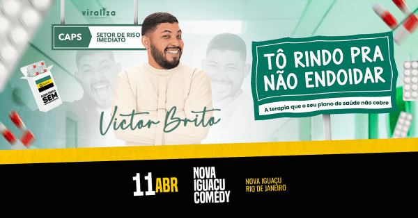 Imagem do evento VICTOR BRITO - SHOW DE COMÉDIA EM NOVA IGUAÇU!