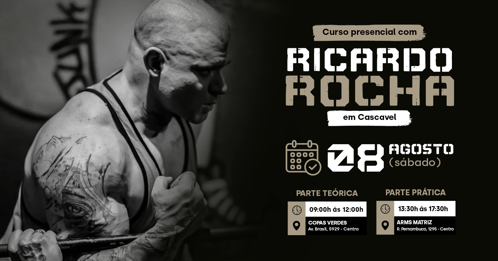 Curso Presencial com Ricardo Rocha em Cascavel