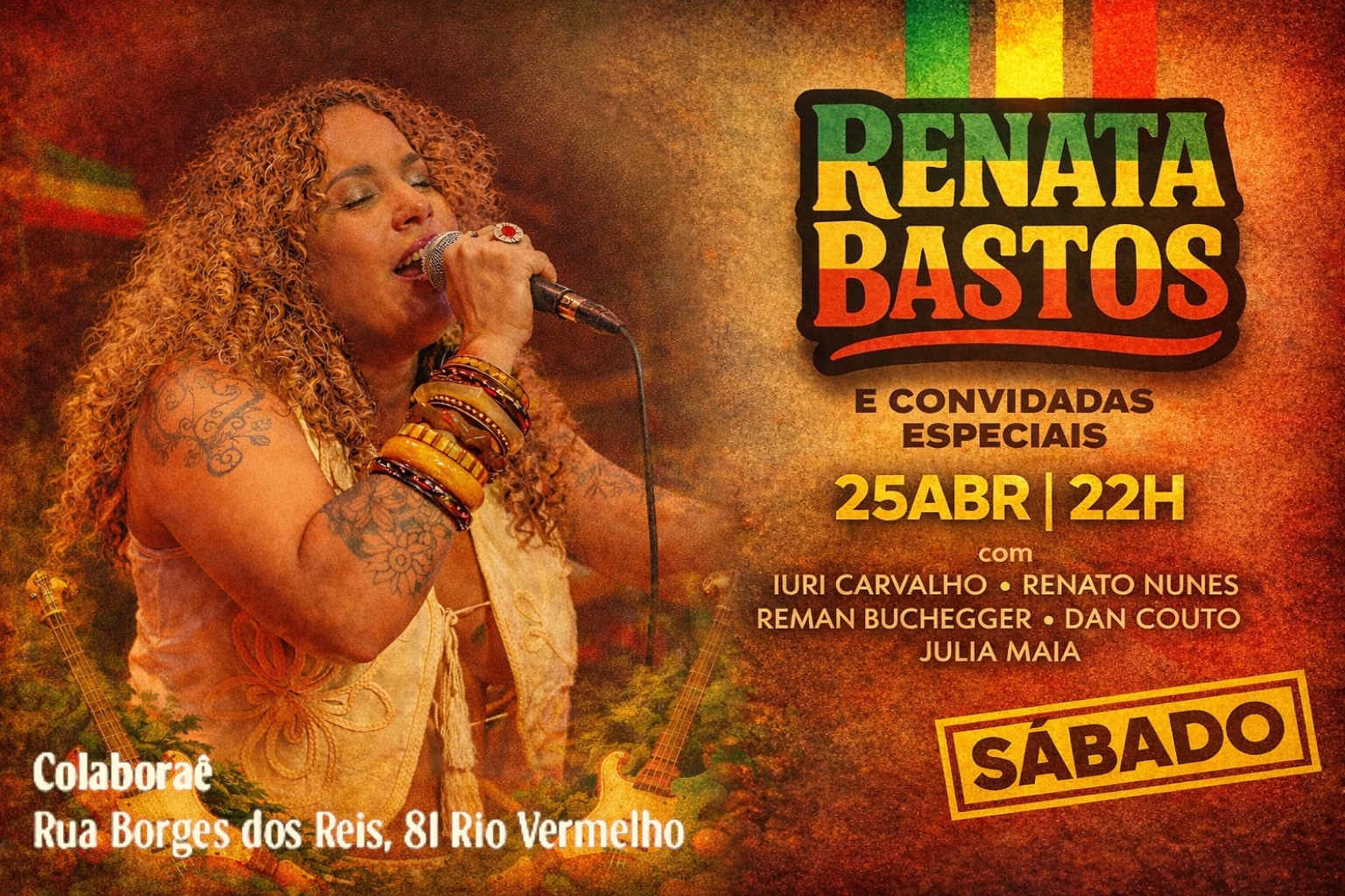 Renata Bastos Reggae Session na Colaboraê - Salvador, BA