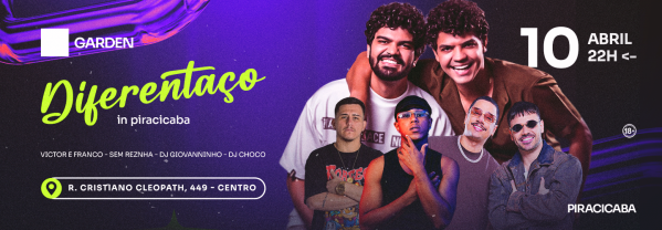 Imagem do evento DIFERENTAÇO IN PIRACICABA