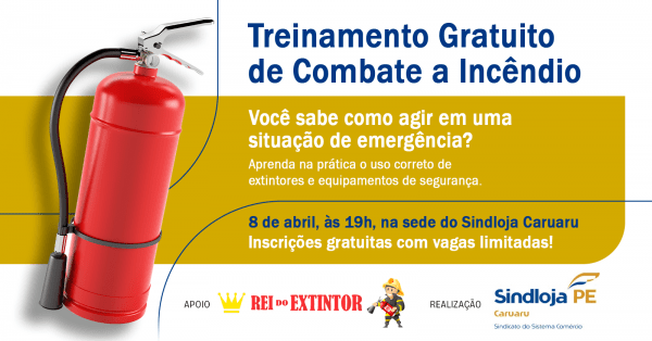 Imagem do evento Treinamento Gratuito de Combate a Incêndio