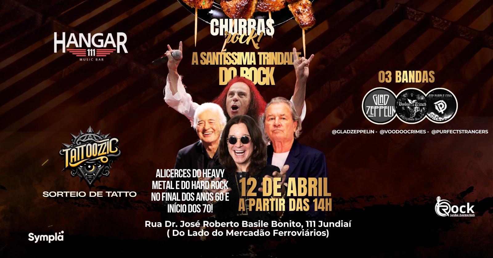 A Santíssima Trindade do Rock no Hangar 111 Jundiaí! - Jundiaí, SP