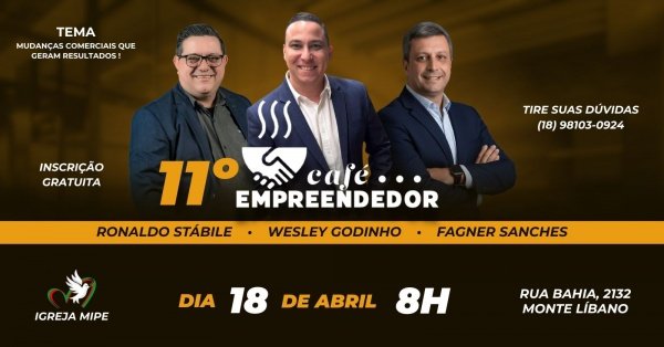 Imagem do evento 11º Café Empreendedor