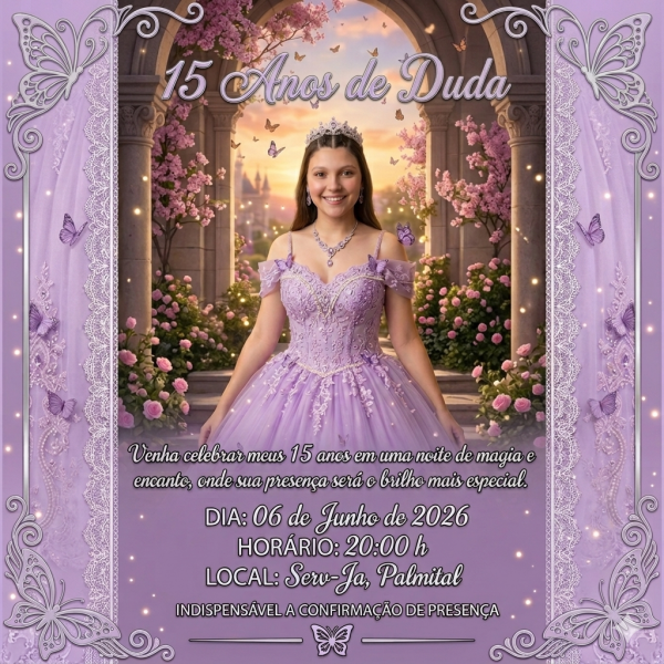 Imagem do evento 15 anos da Duda