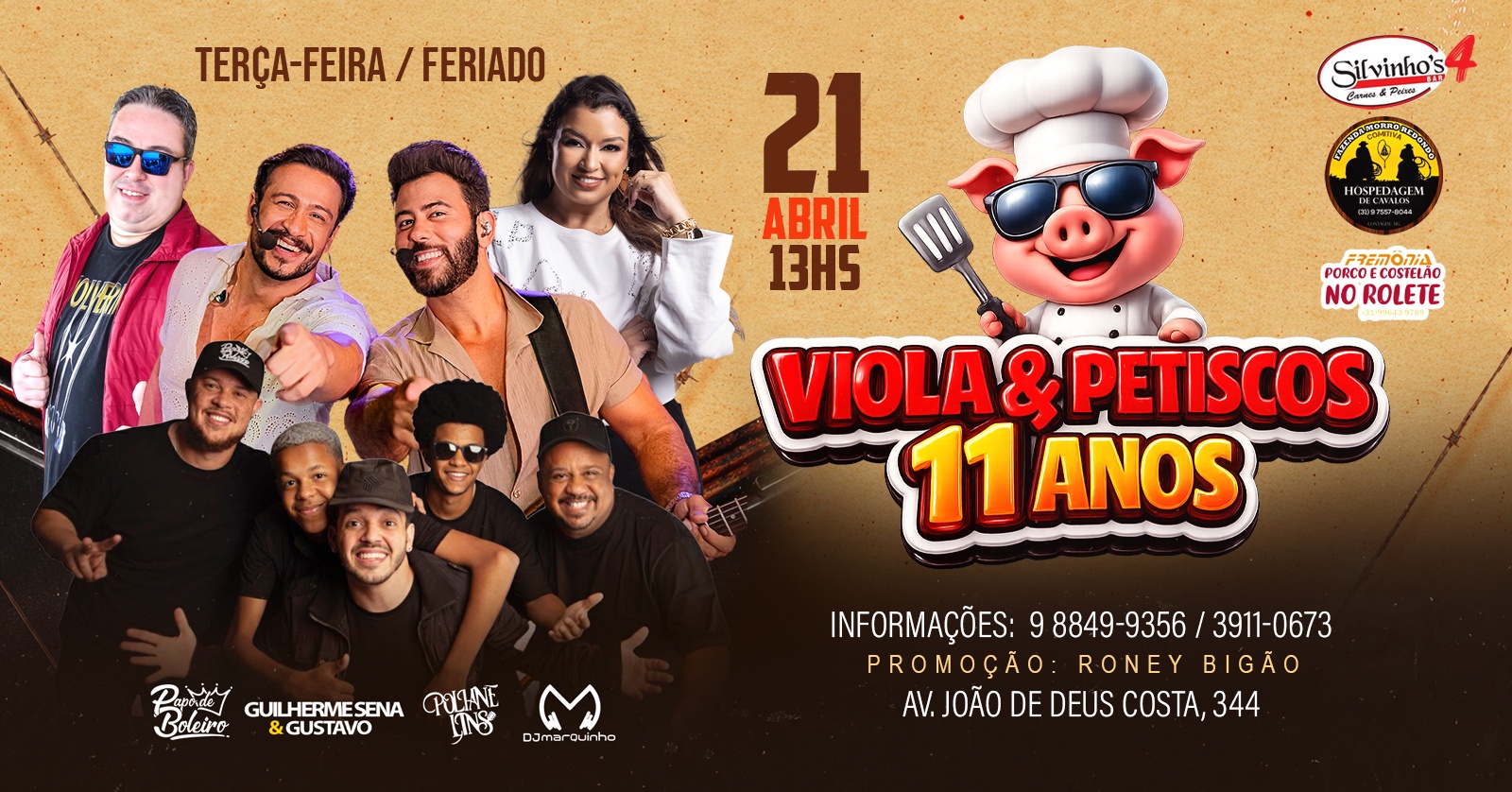 VIOLA & PETISCOS 11 ANOS - Contagem, MG