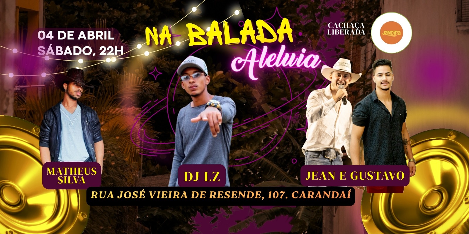 Na balada Aleluia - Carandaí, MG