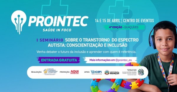 Imagem do evento PROINTEC GUAÇUÍ 2026 - SIMPÓSIO DE CIÊNCIA E TECNOLOGIA NA SAÚDE