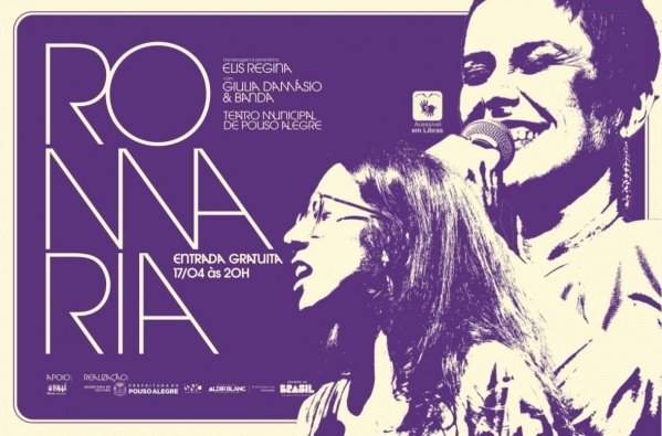 Imagem do evento ROMARIA: homenagem à ELIS REGINA, com GIULIA DAMÁSIO e banda