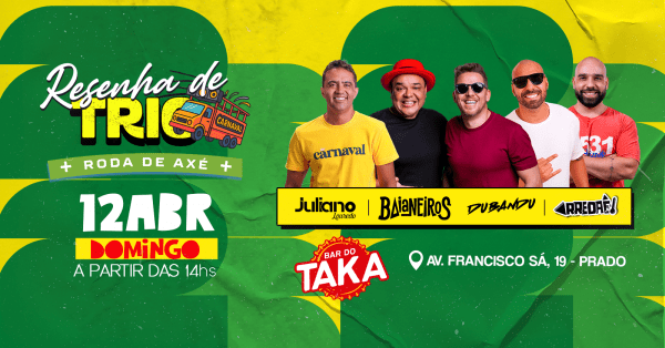 Imagem do evento Resenha de Trio - Roda de Axé - 6ª Edição