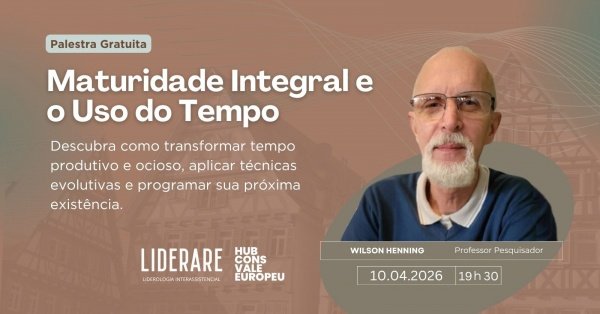 Imagem do evento Palestra Gratuita: Maturidade Integral e o Uso do Tempo
