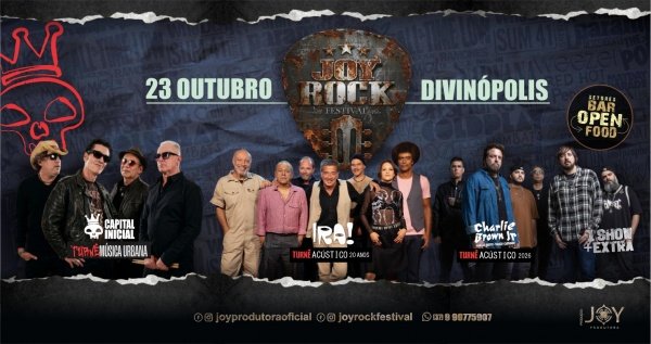Imagem do evento JOY ROCK FESTIVAL 12 ANOS !