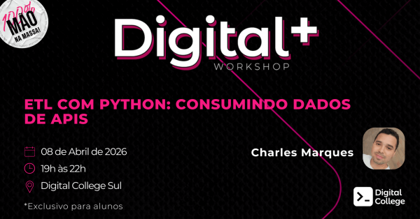 Imagem do evento Digital plus: ETL com Python: consumindo dados de APIs