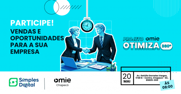 Imagem do evento OTIMIZA 360º SIMPLES DIGITAL CONTABILIDADE | VENDAS E REFORMA TRIBUTÁRIA | CHAPECÓ - SC