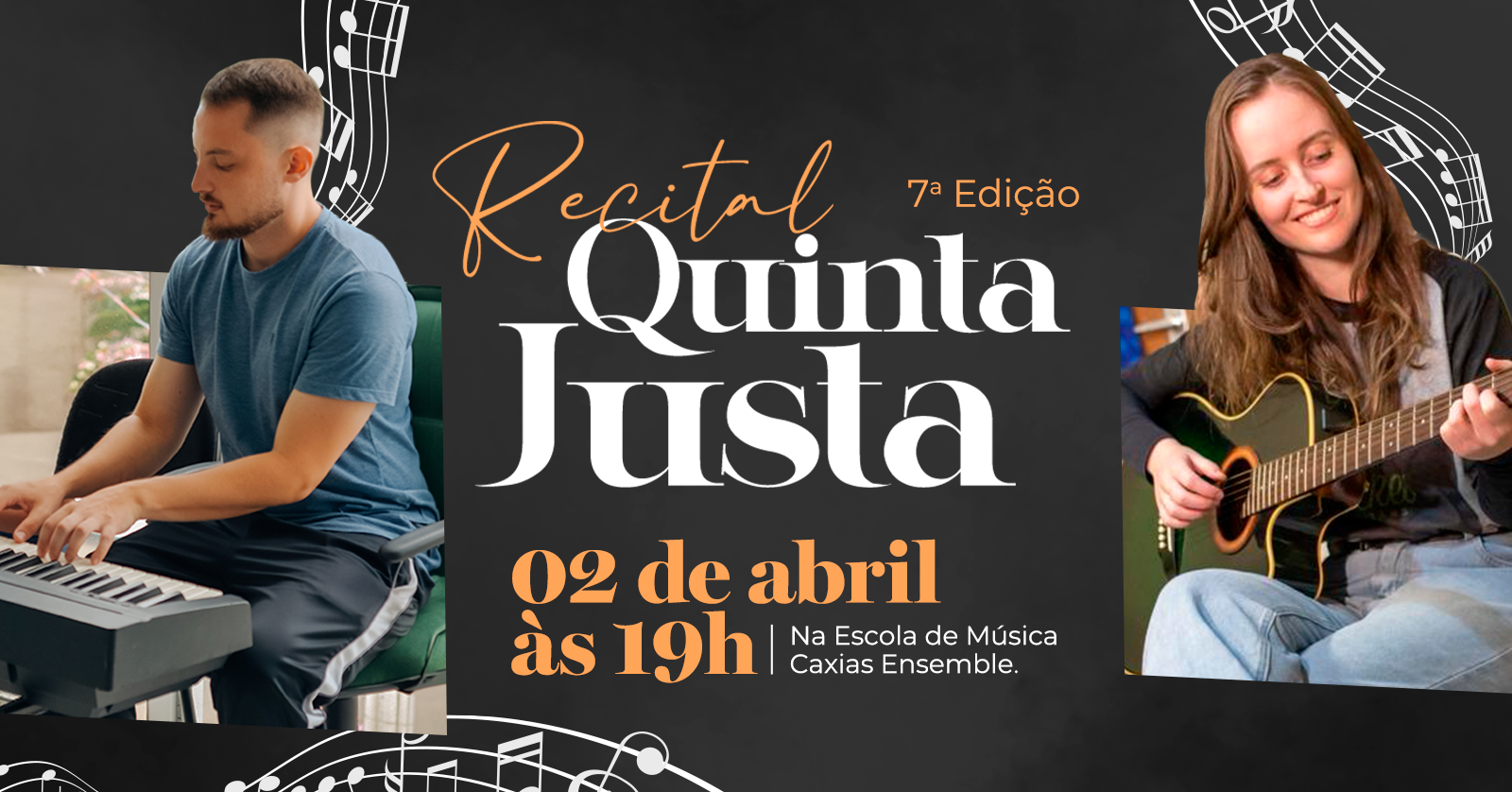 7º Recital Quinta Justa - ANDRÉIA e ALEXANDRE - Dois Irmãos, RS