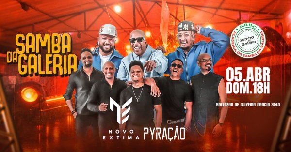 Imagem do evento SAMBA DA GALERIA ( 05/04 ) DOMINGO 