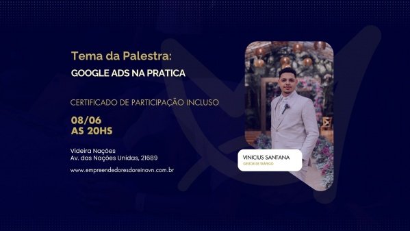 Imagem do evento Google Ads na pratica (Gratuito)