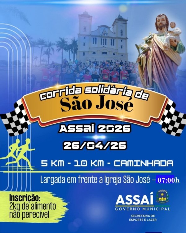 Imagem do evento CORRIDA SOLIDÁRIA DE SÃO JOSÉ - 2026