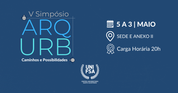 Imagem do evento V Simpósio ARQURB do UNIFSA: Caminhos e Possibilidades