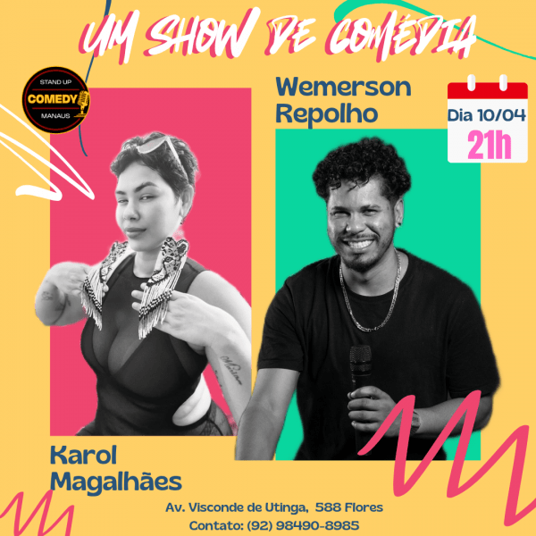 Imagem do evento WEMERSON REPOLHO E KAROL MAGALHÃES EM UM SHOW DE COMÉDIA