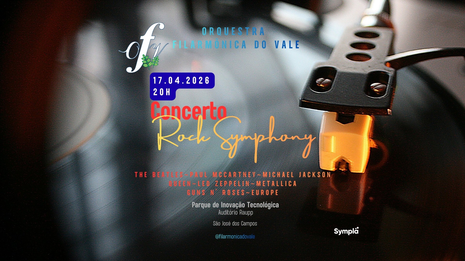 Concerto: Rock Symphony | 17/Abr - 20h | PIT - SJC - São José dos Campos, SP