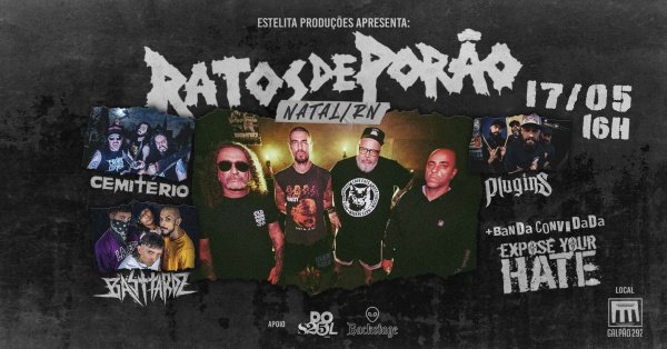 Imagem do evento Ratos de Porão em Natal/RN