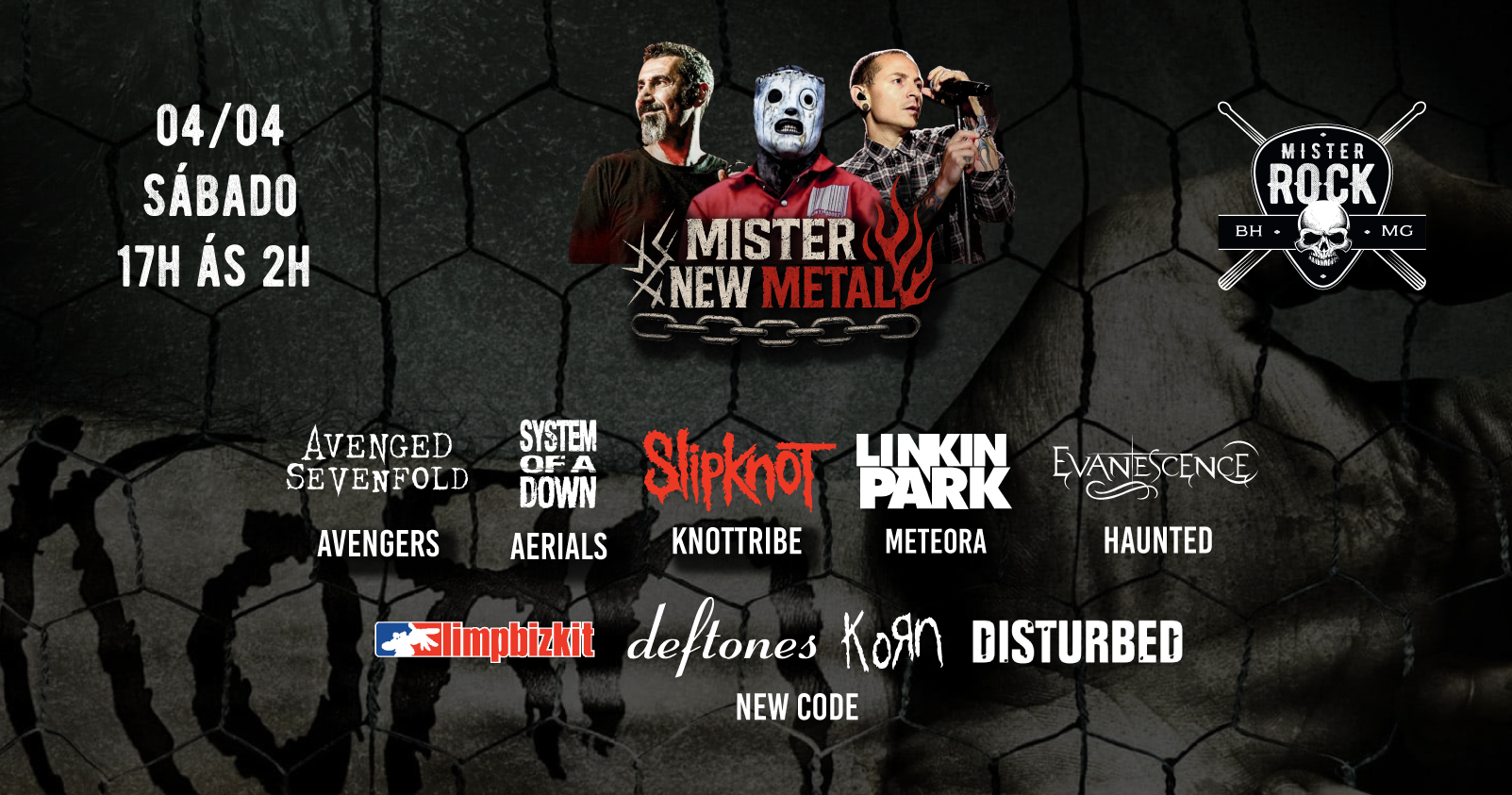 04.04 - Mister New Metal: System of Down, Linkin Park, Slipknot