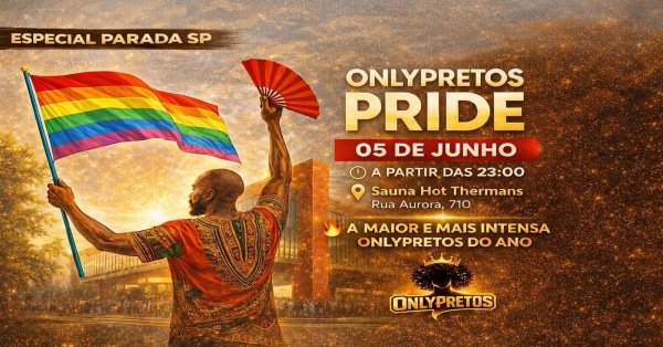 Imagem do evento FESTA ONLYPRETOS PRIDE - Especial Parada do Orgulho LGBTQIIA+
