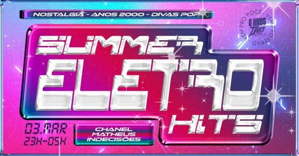 Imagem do evento SUMMER ELETRO HITS 03/04
