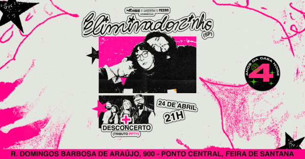 Imagem do evento Casa Noise Apresenta: Eliminadorzinho (SP) e Desconcerto