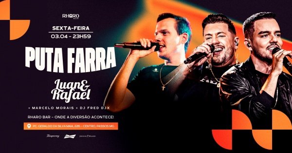 Imagem do evento PUTA FARRA  RHARO BAR