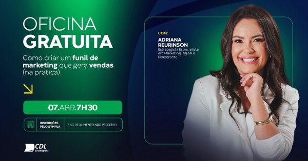 Imagem do evento Oficina Gratuita: Como criar um funil de marketing que gera vendas (na prática)