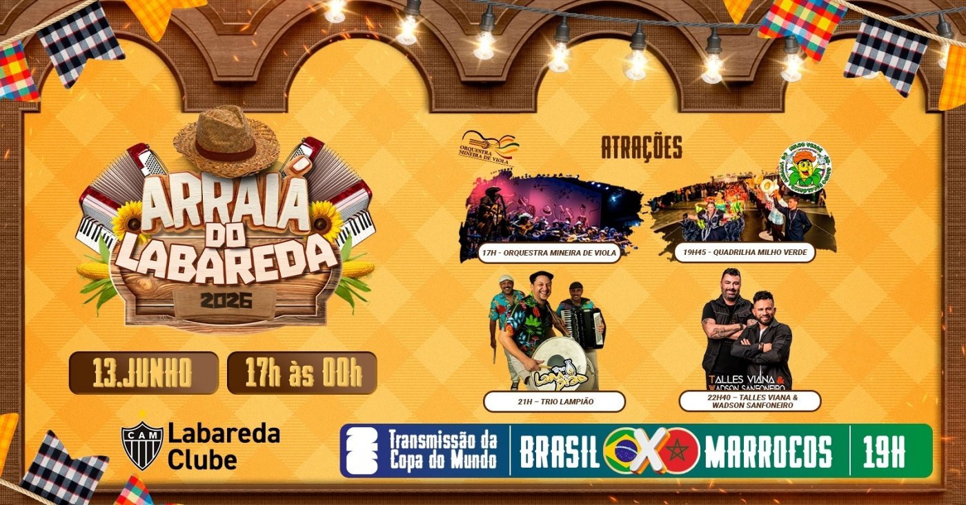 ARRAIA DO LABAREDA 2026 em Belo Horizonte - Sympla