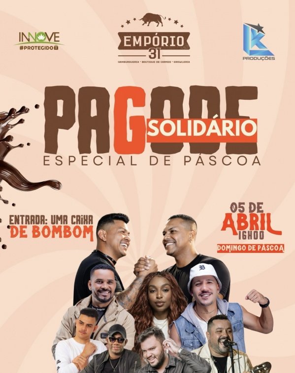 Imagem do evento PAGODE SOLIDÁRIO DE PASCOA