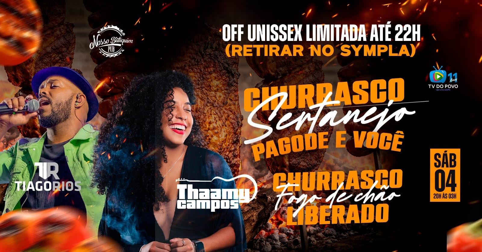 CHURRASCO, SERTANEJO, PAGODE E VOCÊ - Ribeirão das Neves, MG