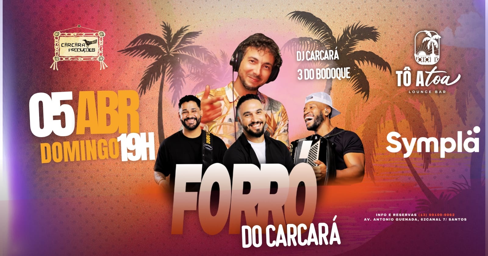 Forró do Carcará com 3 do Bodoque - Santos, SP