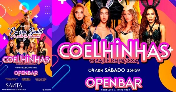 Imagem do evento Coelhinhas O Baile de Páscoa
