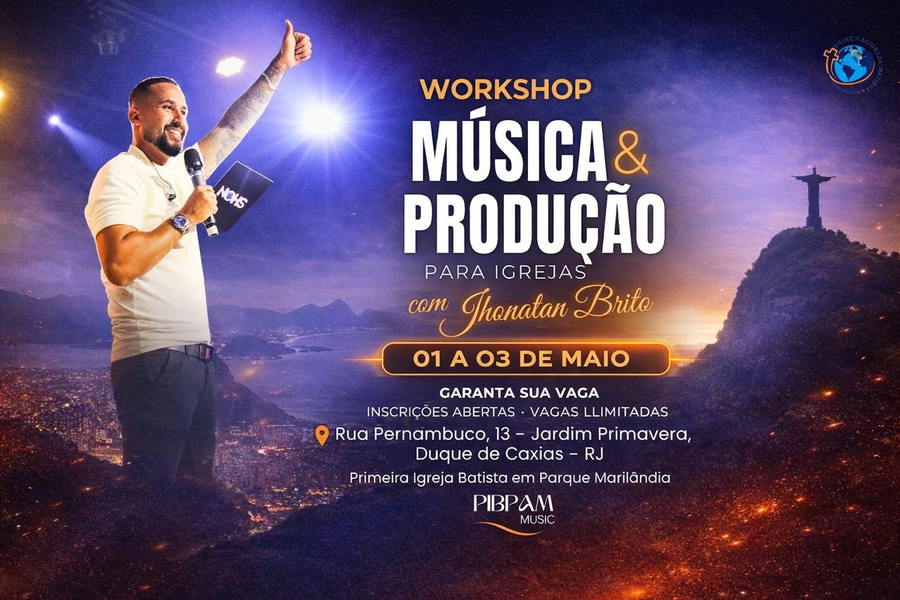 Imagem de Capa do Evento WORKSHOP MÚSICA E PRODUÇÃO PARA IGREJAS