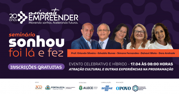 Imagem do evento SEMINÁRIO MOVIMENTO EMPREENDER 2026 - FORTALEZA.