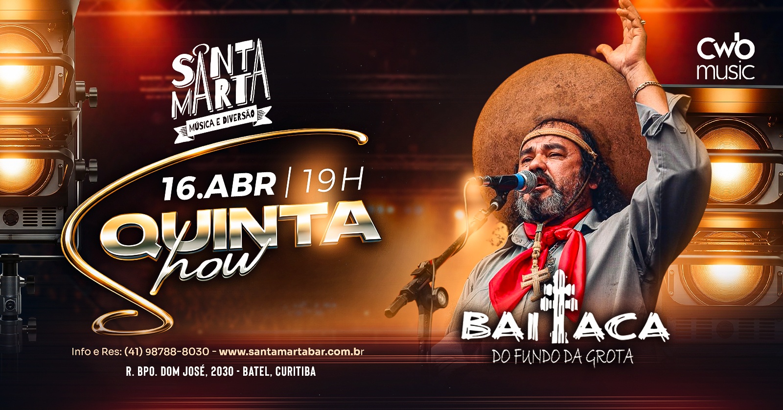 16 de Abril Baitaca no Santa Marta Bar
