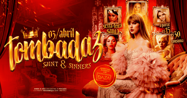 Imagem do evento TOMBADAZ : SEXTA-FEIRA: 03/04