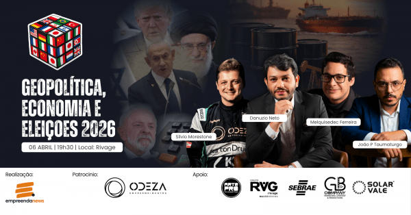 Imagem do evento O MUNDO ESTÁ MUDANDO - O BRASIL ESTÁ PREPARADO? GEOPOLÍTICA E ELEIÇÕES 2026 COM DANUZIO NETO