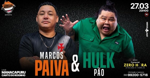 Imagem do evento Hulk Pão - stand up comedy