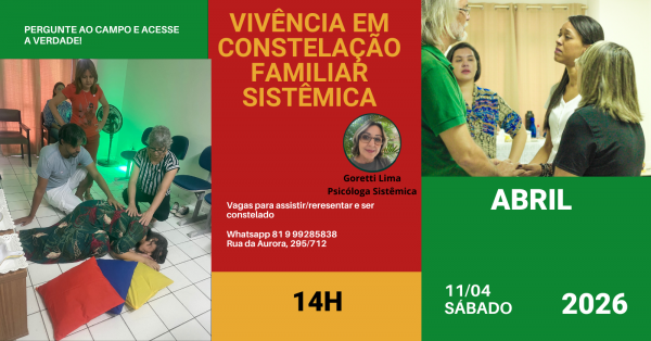 Imagem do evento Vivência em Constelação Familiar Sistêmica: Pergunte ao Campo!