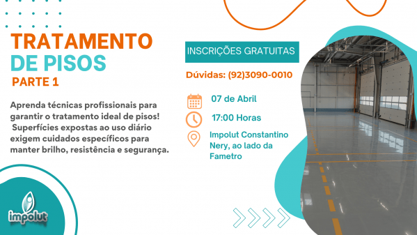 Imagem do evento TREINAMENTO DE TRATAMENTO DE PISO (PARTE 1)