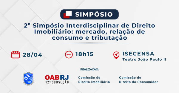Imagem do evento 2º Simpósio Interdisciplinar de Direito Imobiliário
