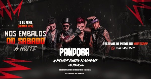 Imagem do evento BANDA PANDORA no SUSFA