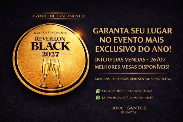 Imagem do evento BAILE DE LANÇAMENTO DO REVEILLON BLACK 2027