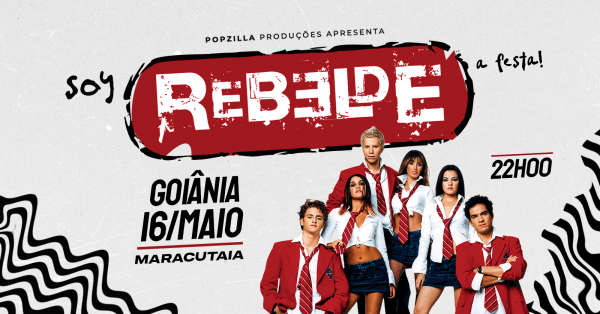 Imagem do evento Soy Rebelde - A Festa | Goiânia/GO
